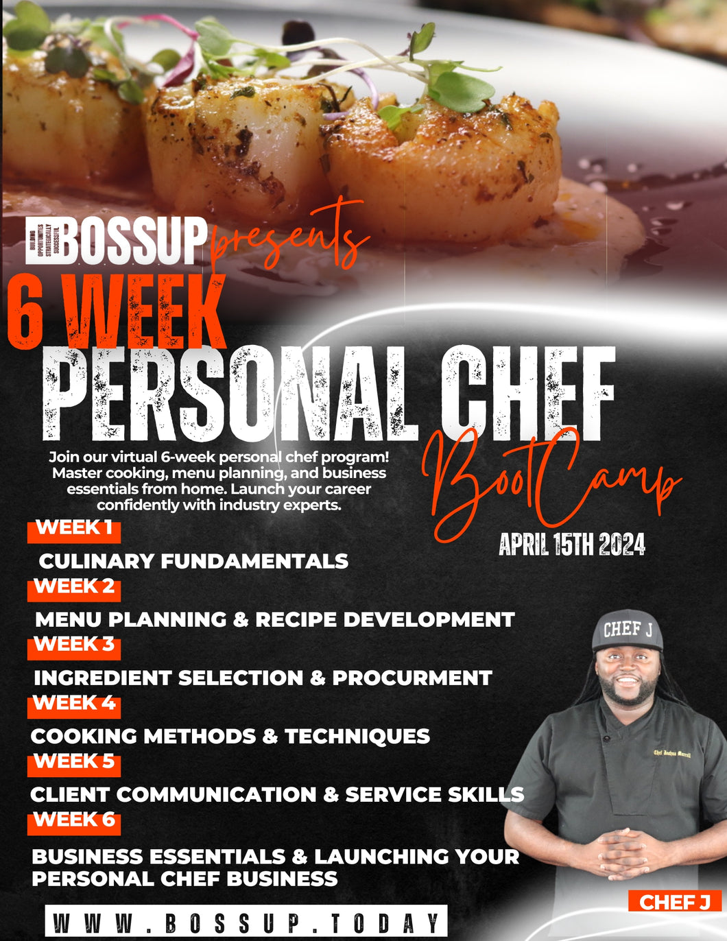 6 Week Personal Chef Bootcamp