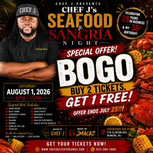 Load image into Gallery viewer, Chef J’s Seafood &amp; Sangria

