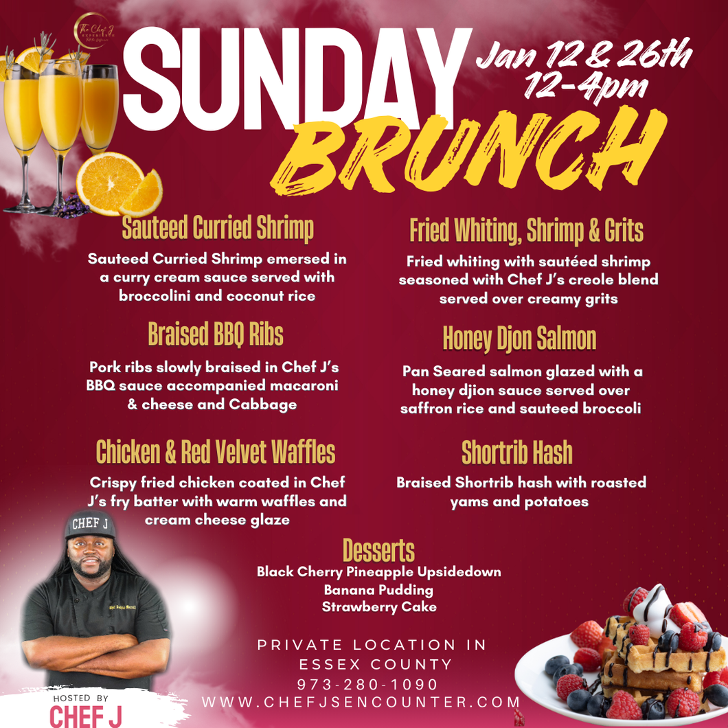 JANUARY 12TH Sunday Dining Experience