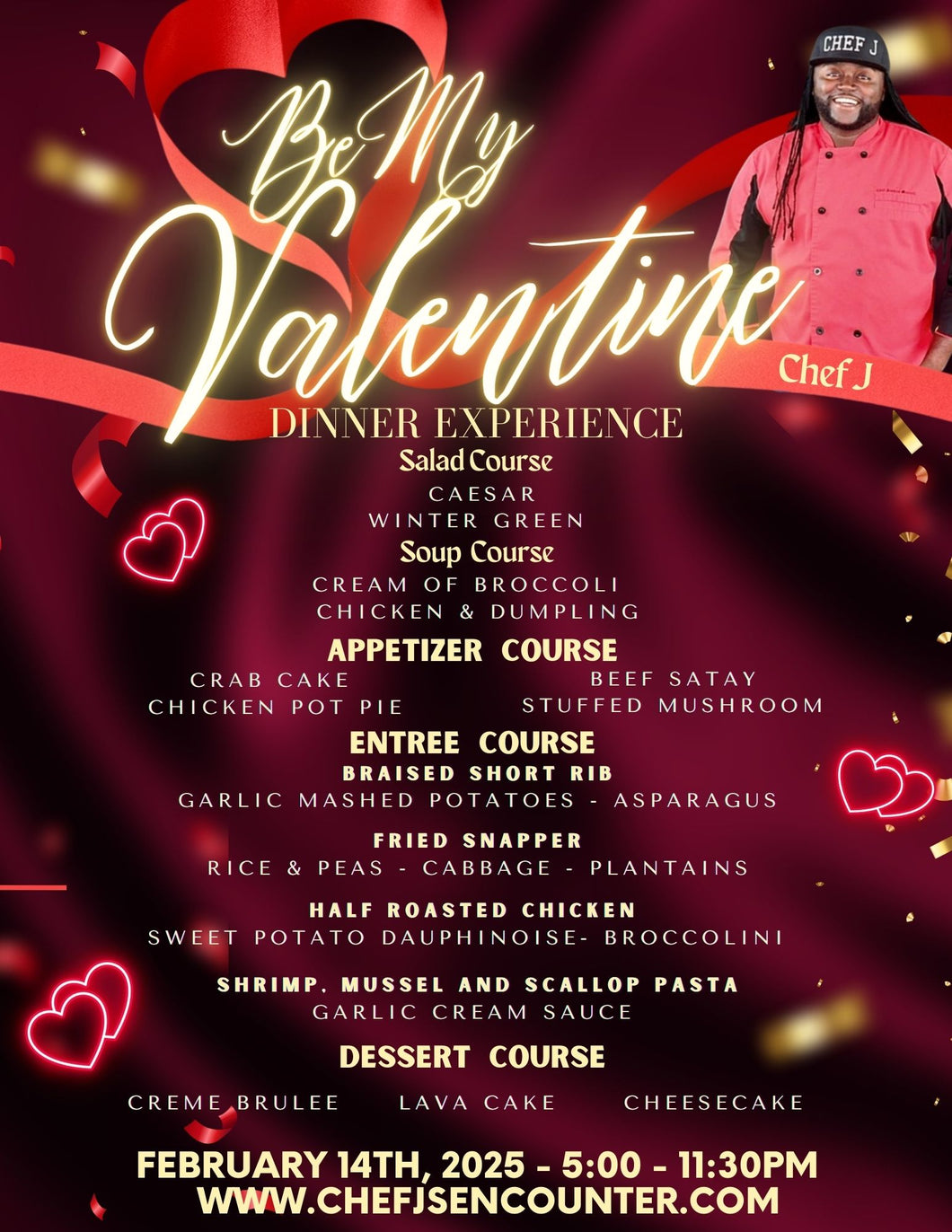 Chef J's Valentine's Private Dining Experience