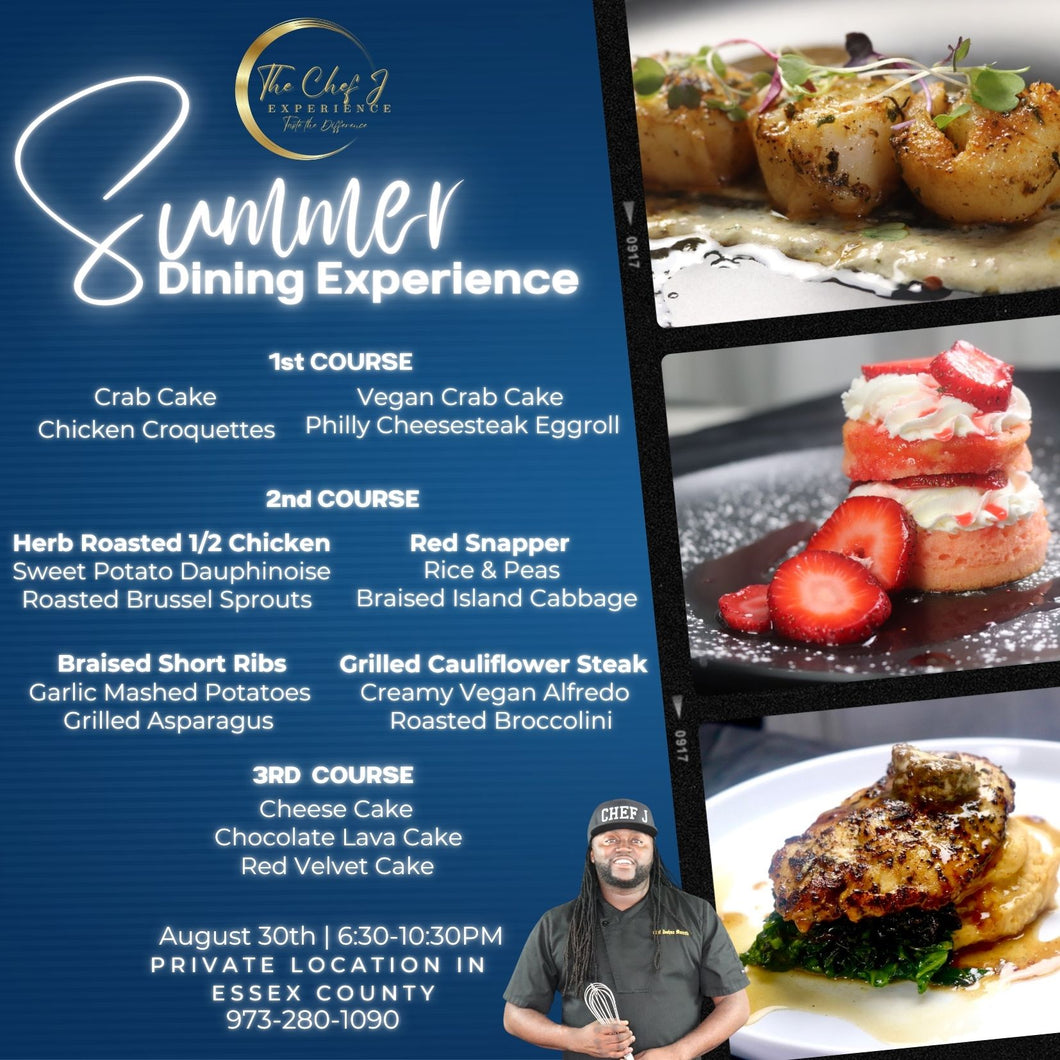 Summer Dining Experience August 30th